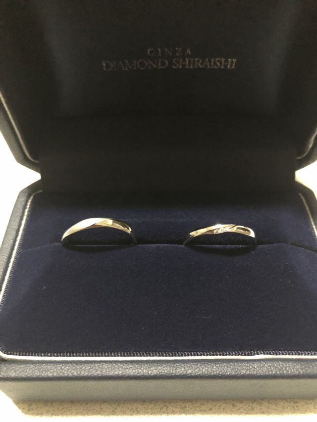 完成した指輪です。