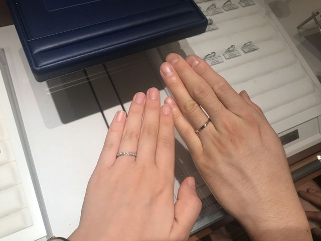 左が新婦、右が新郎です。