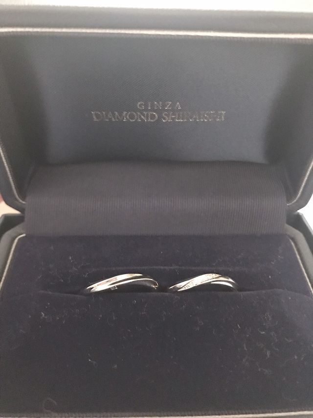 箱に保管したペアリングです。