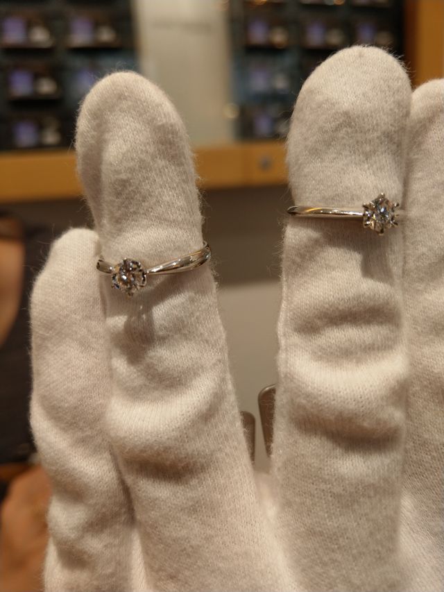 左側は雪花、右側はいざなう瞳