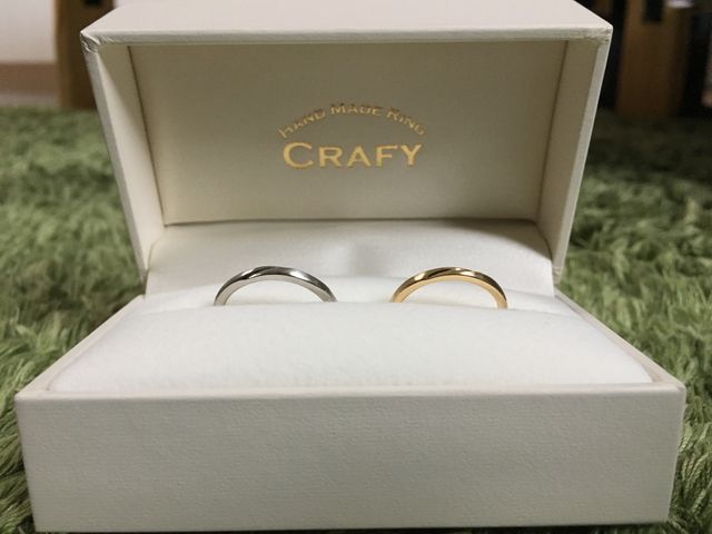 おうちに届いた指輪