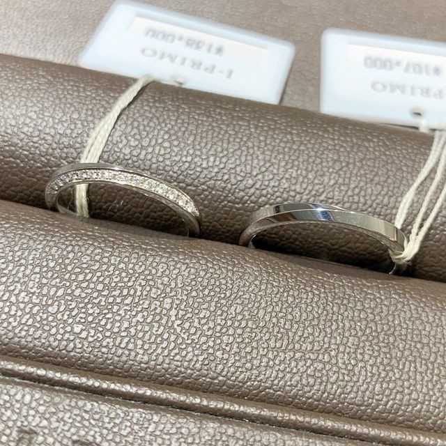 マット加工する前の男性用がわかる写真です。