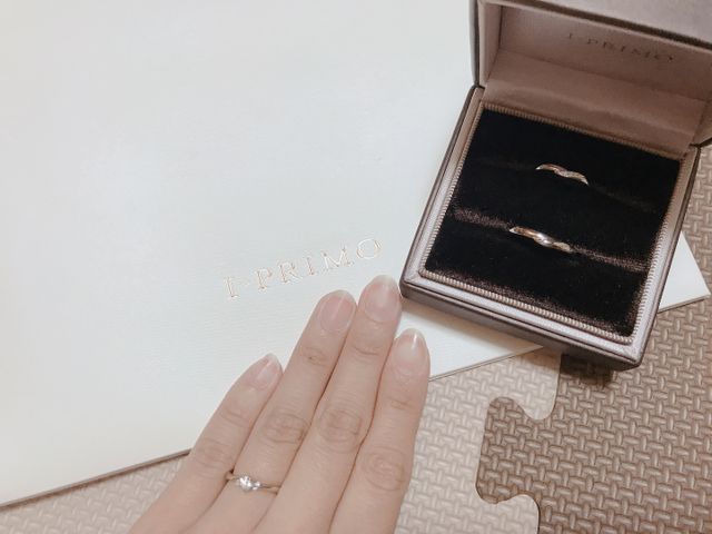 婚約指輪と結婚指輪を購入しました。