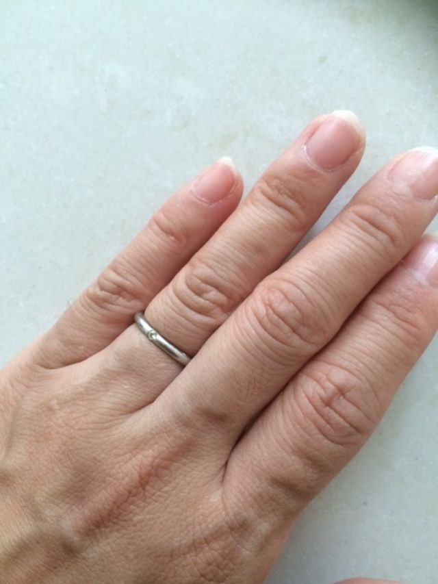 リングの内側に文字入れができます。