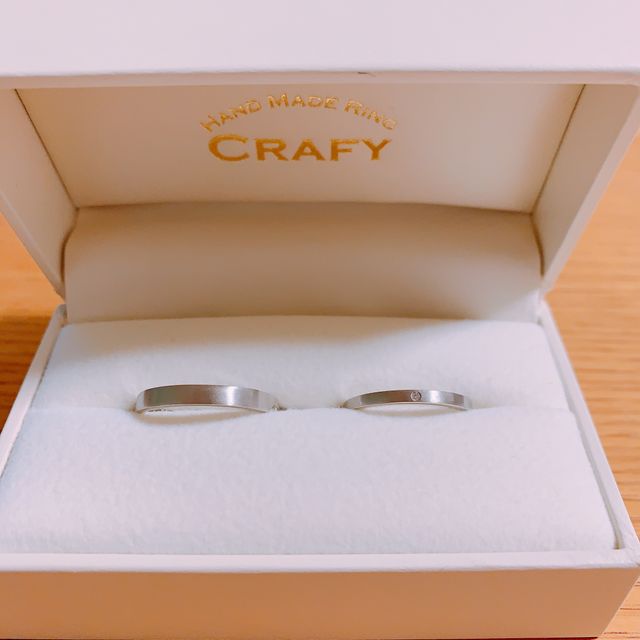 結婚指輪2人分、手作りしました。