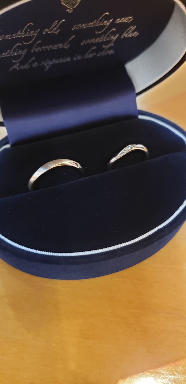 サムシングブルー、結婚指輪