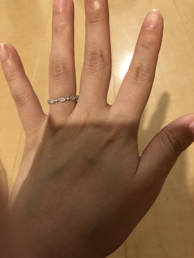 家で開けてみて、この指輪でよかったと再確認出来ました！