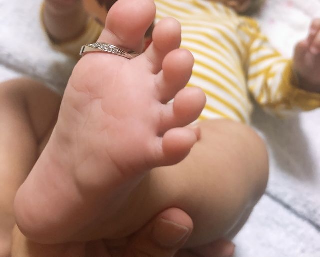 可愛いフォルムでベビーリングも欲しくなりました