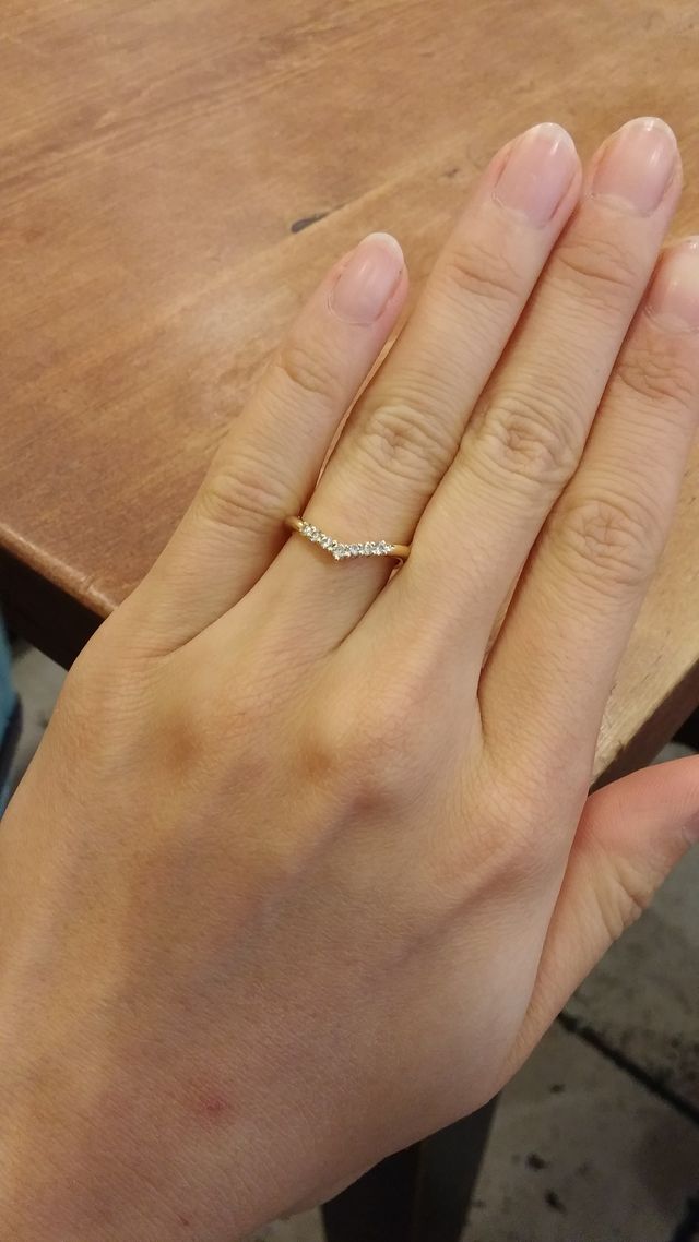 K.Unoのカスタム結婚指輪です。