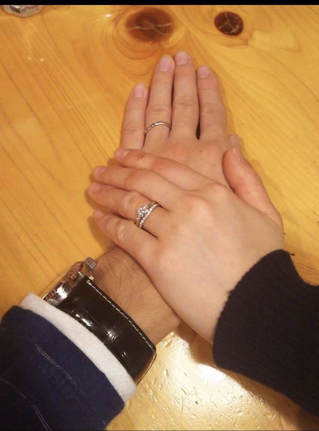 結婚指輪はそれぞれ気に入ったものを購入しました！