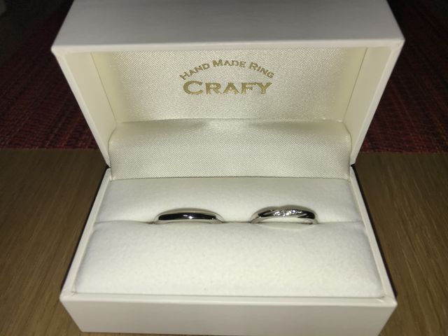 手作りの指輪をこの先何十年とつけていけるのが楽しみです。