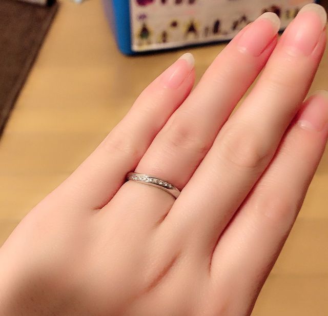 結婚指輪、女性用のみです