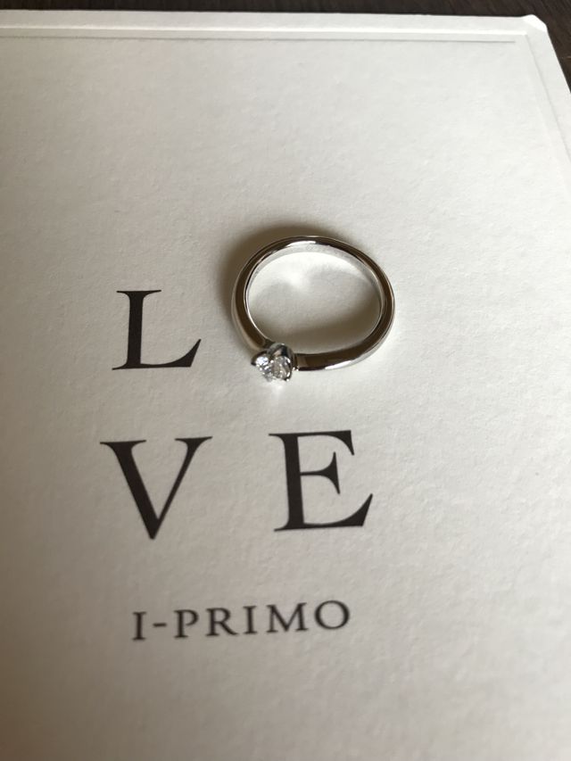 お店でもらったオリジナル台紙とともに。