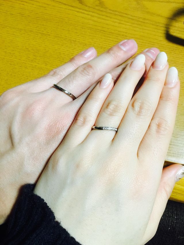 同じ指輪の女性用、男性用です！