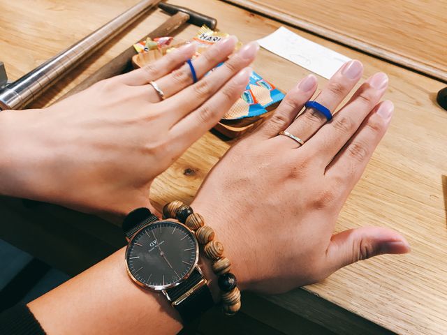 指輪が完成する前のワックスの状態です。