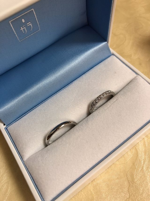 完成した指輪です。