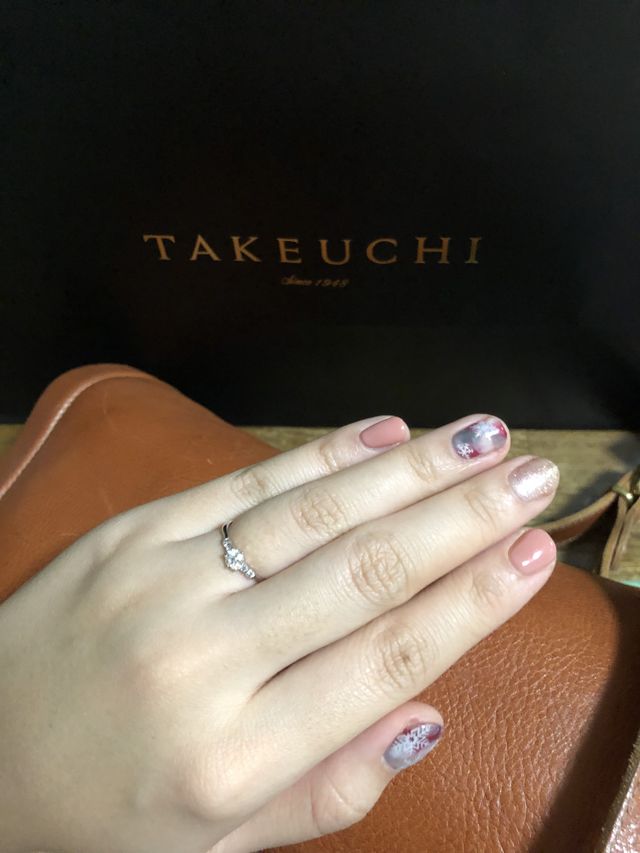 指に似合うデザインを重視して決めました。