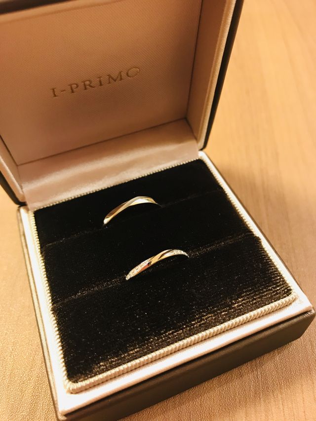 結婚指輪の写真です。