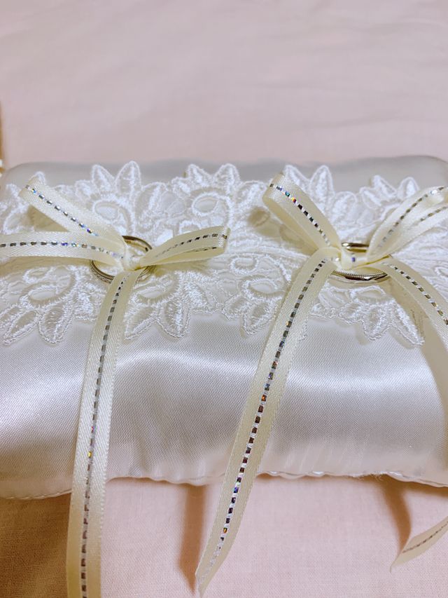 購入時特典のリングピロー