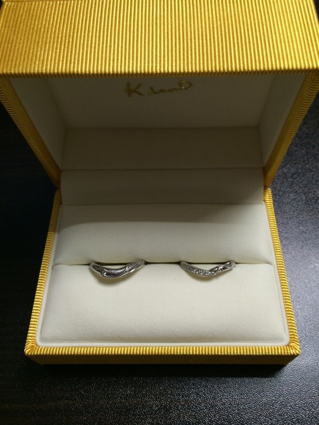 オリジナルデザインのk.unoの結婚指輪です