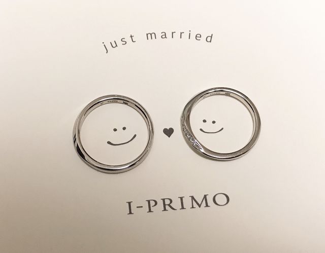 内側にプロミスダイアモンドを入れました。