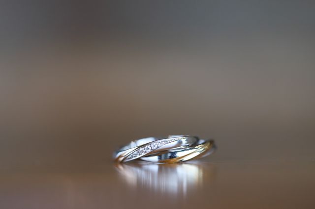 色はピンクゴールドとイエローゴールドを選びました。