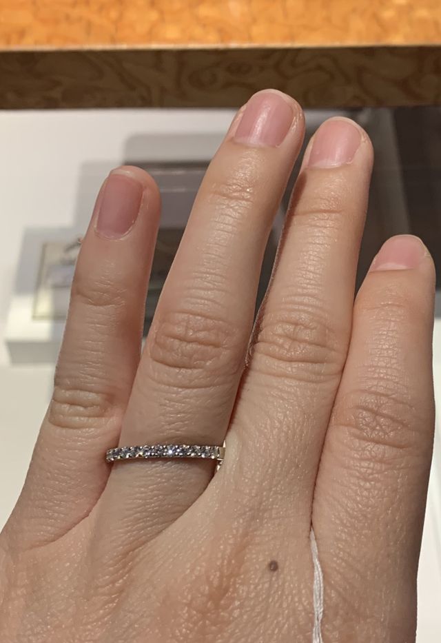 購入したものの試着した際の写真。