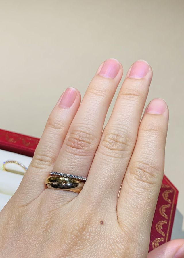 購入したカルティエトリニティ。