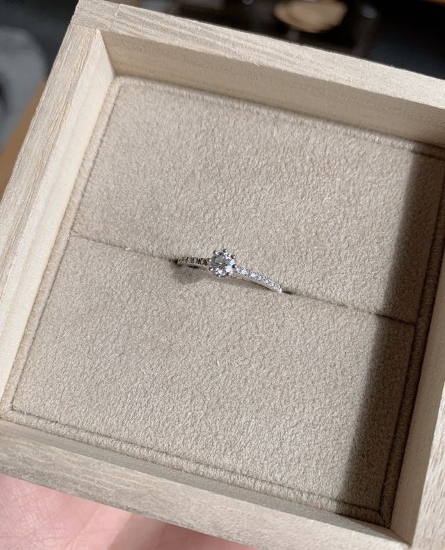 THE婚約指輪は嫌だったから少しカジュアルでかわいい！