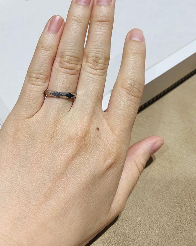 ファセット試着時。