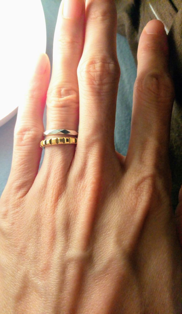 ファセット(写真上)。ステキなデザインで気に入っています！