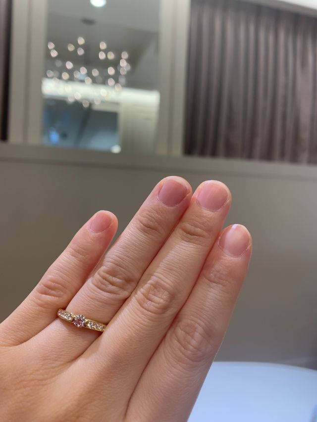 店舗で受け取った時に撮った写真