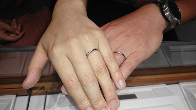 ペアで同じものにしました！