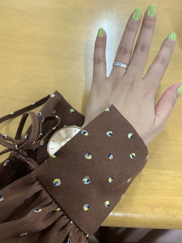 指に馴染みます。ロゴも可愛いくカジュアルなお洋服にも合います