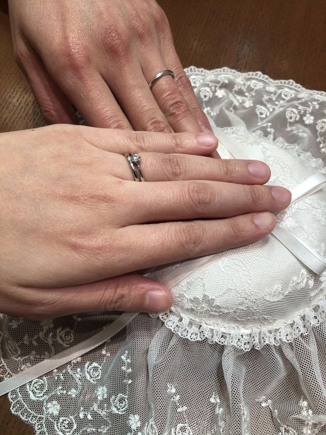 サイズが0.5ずつあり、自分にフィットする指輪を選べました。