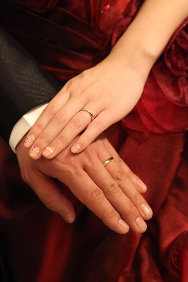 結婚式での写真です