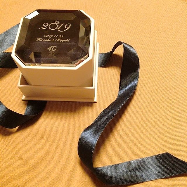 ボックスまで刻印して頂き、特別感があってとても良いです♩