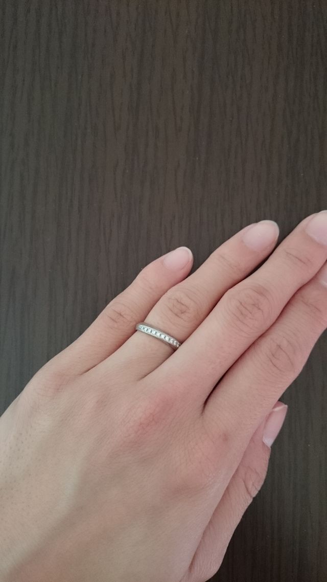 ダイヤが並んで豪華感じに一目惚れ