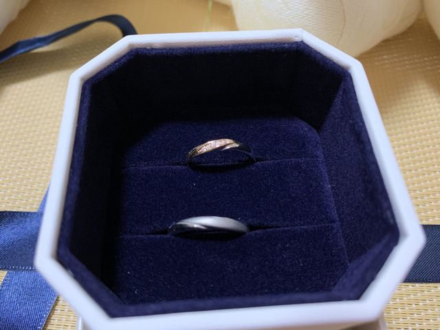 指輪とボックス（フタなし）
