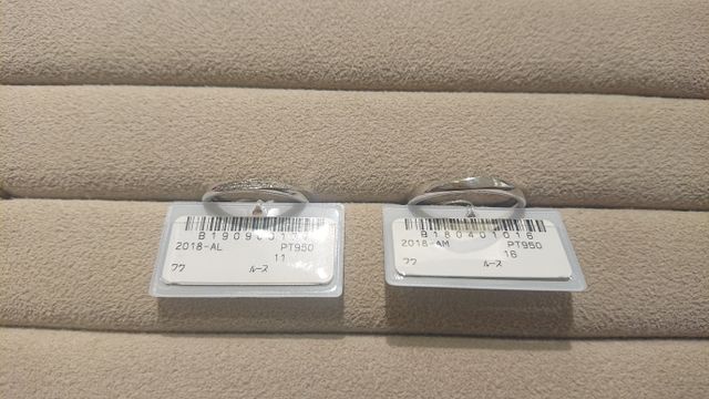 とても気に入った指輪を見つけることができました！