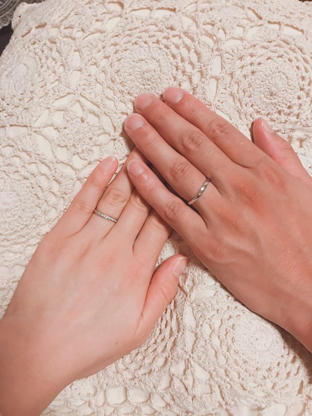 お互い気に入ったデザインを購入♡