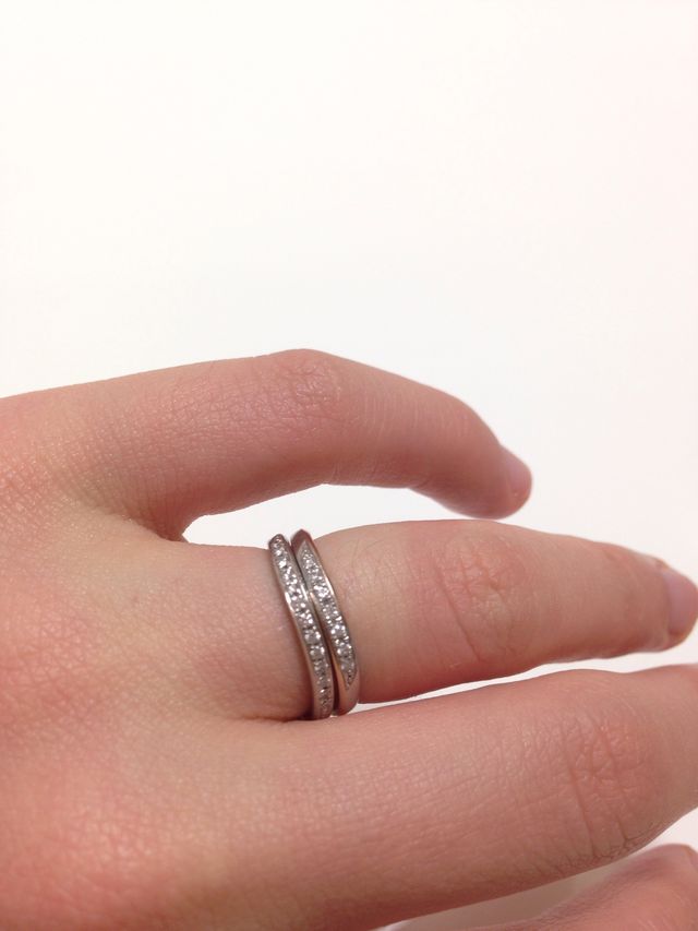 普段使いには２つを重ね付け