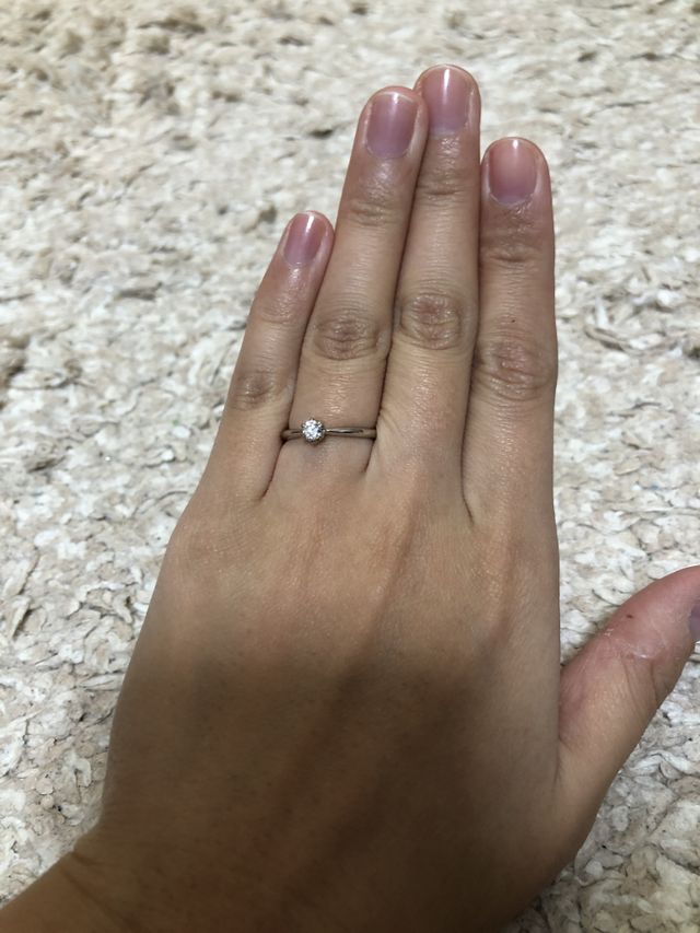 シンプルな指輪です。