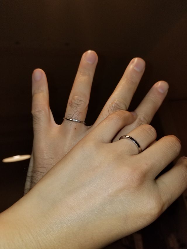 二人でお揃いでしたが、少しだけアクセントをつけてみました。