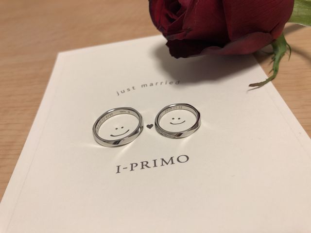 入籍日に指輪交換をしました！