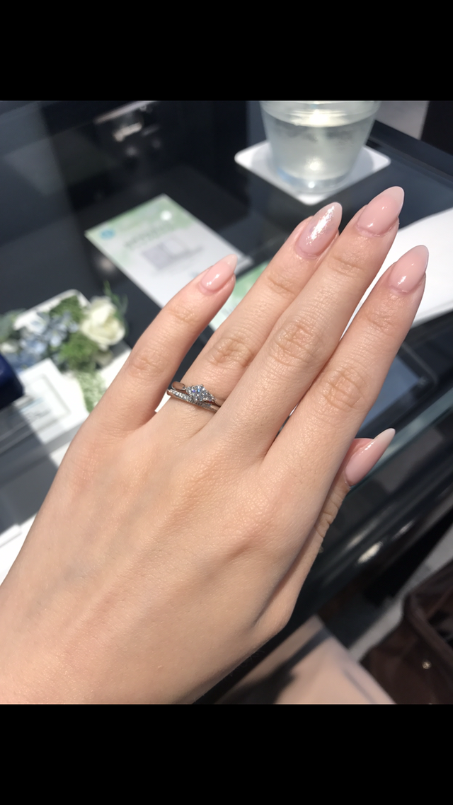 重ね付けしたときです！