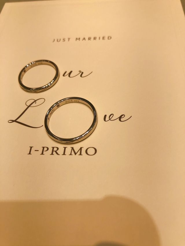 受け取り後、かわいいカードで写真を撮ることができました。