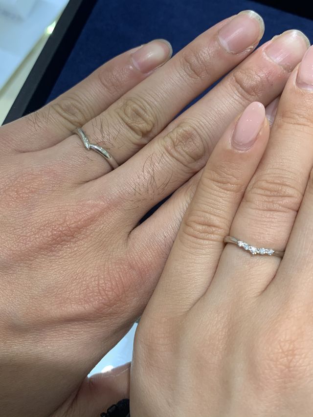 ペアで試着した時のもの。