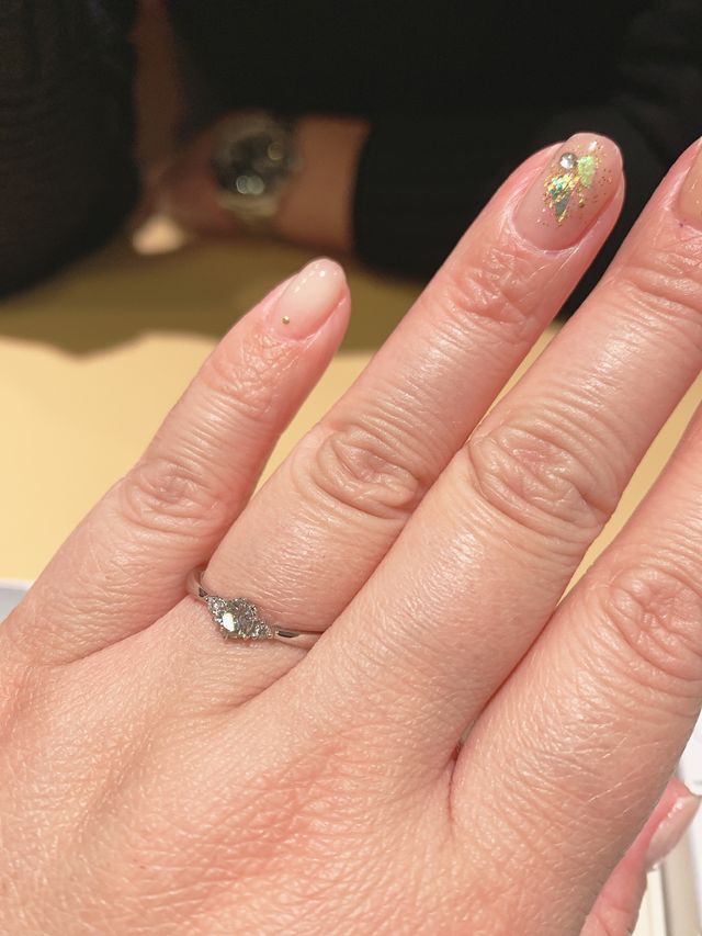 指輪製作から約1ヶ月、着用しましたがイメージ通り