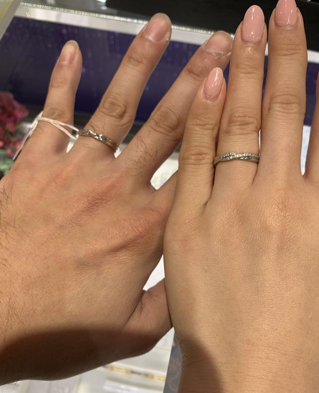 ペアで試着した際に撮影させて頂きました